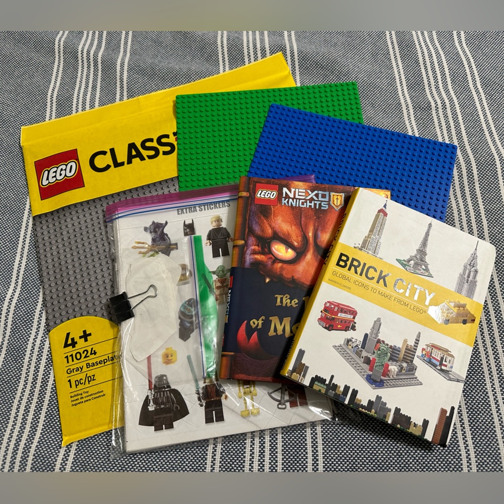 Lego Base Plate, Books & thousands of stickers!